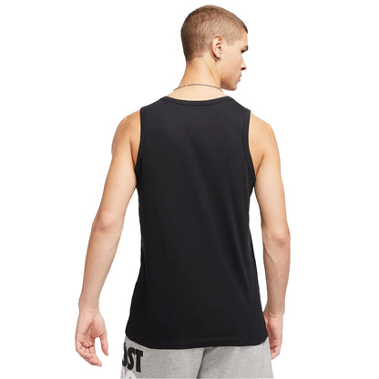 Black - Lifestyle - Nike Mens Club Cotton Tank Top