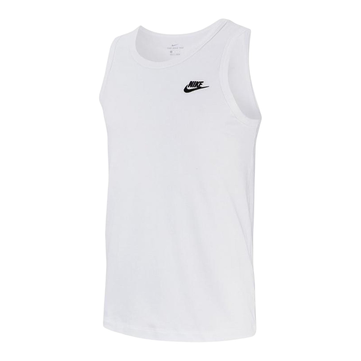 White - Front - Nike Mens Club Cotton Tank Top
