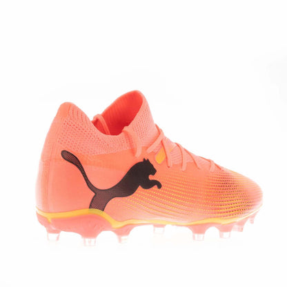 Pink - Back - Puma Womens-Ladies Future 7 Match FG-AG Football Boots