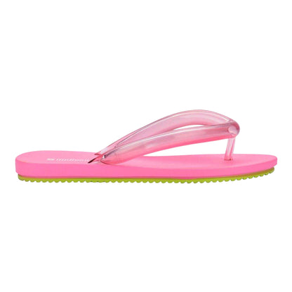 Pink - Front - Airflow Unisex Adult Rubber Beach Flip Flops