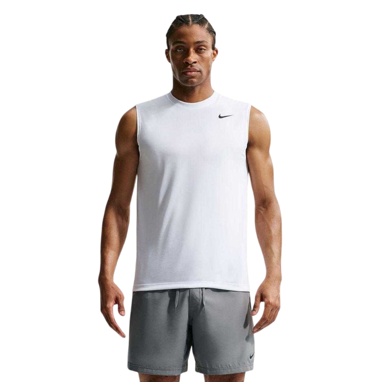 White - Front - Nike Mens Legend Training Tank Top