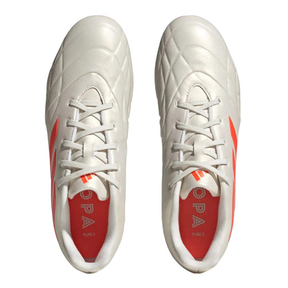 Off White - Pack Shot - Adidas Mens Copa Pure. 3 Firm Ground Football Boots