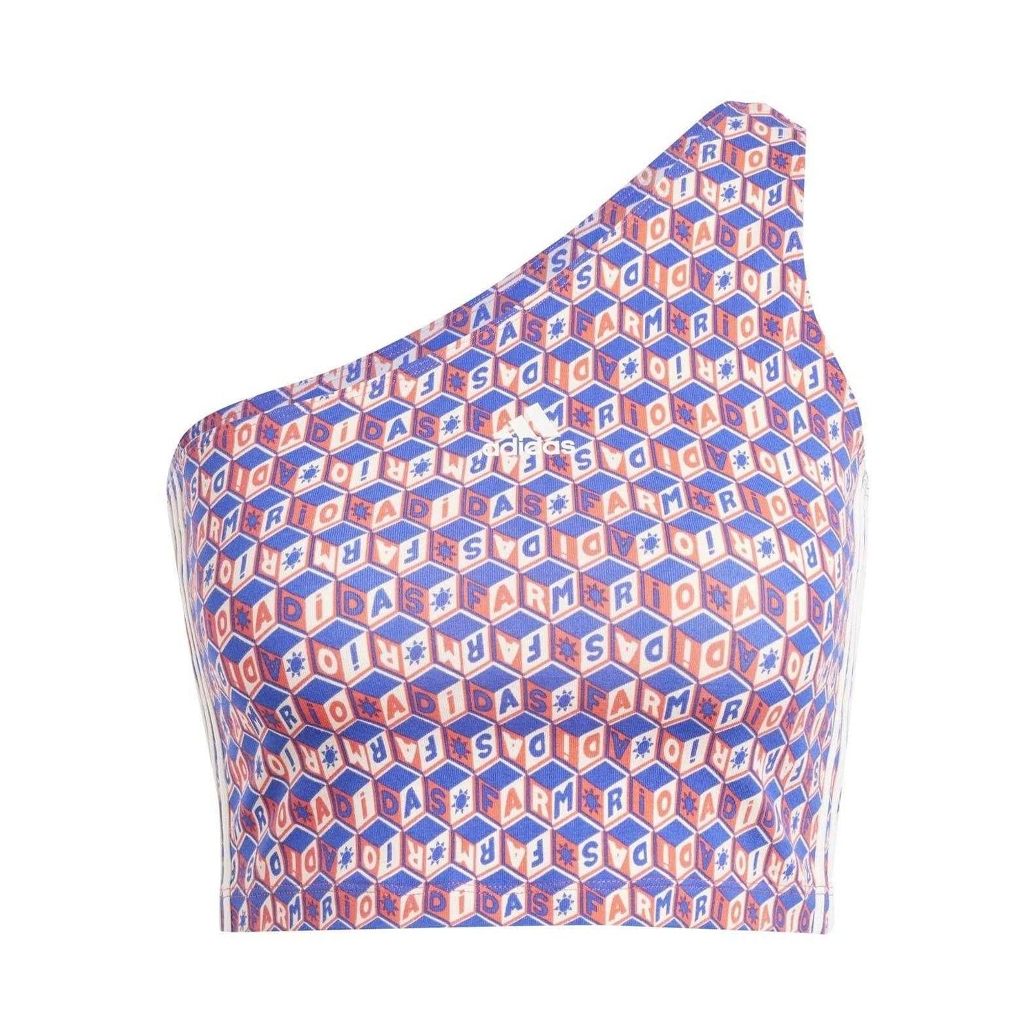 Blue-Red - Front - Adidas Womens-Ladies Farm Rio Tank Top
