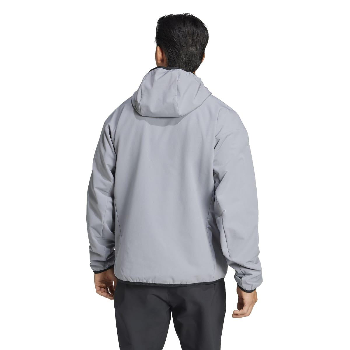 Grey - Back - Adidas Mens Terrex Multi Cold.Rdy Soft Shell Jacket
