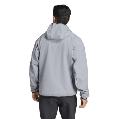 Grey - Back - Adidas Mens Terrex Multi Cold.Rdy Soft Shell Jacket