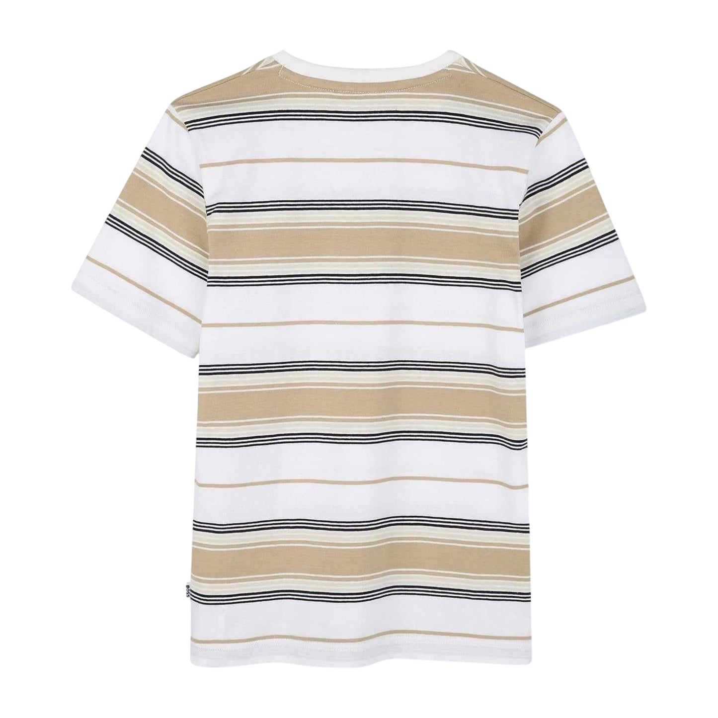 Sand - Back - Boss Childrens-Kids Stripe T-Shirt