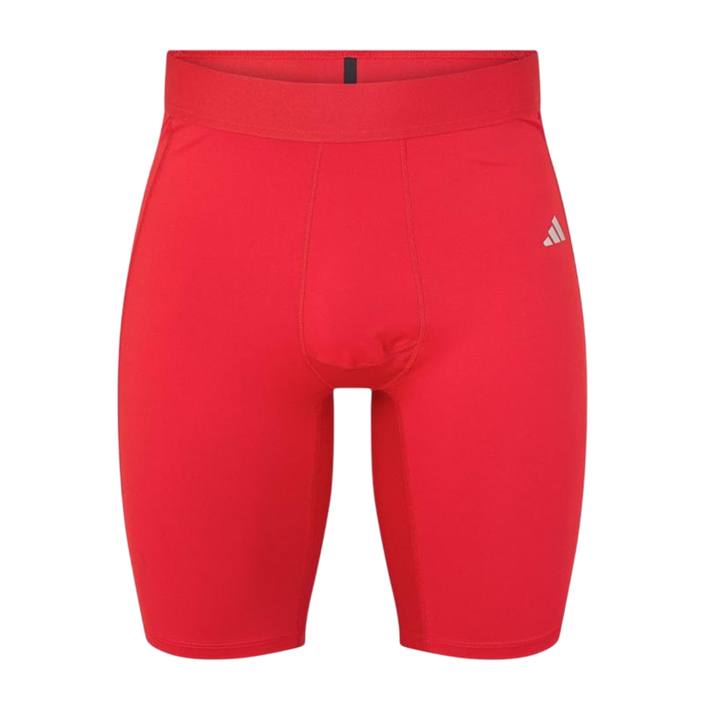 Red - Front - Adidas Mens Techfit Aeroready Cycling Shorts