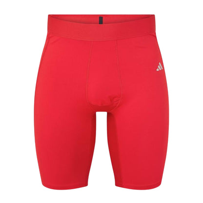 Red - Front - Adidas Mens Techfit Aeroready Cycling Shorts