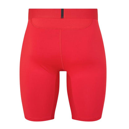 Red - Back - Adidas Mens Techfit Aeroready Cycling Shorts