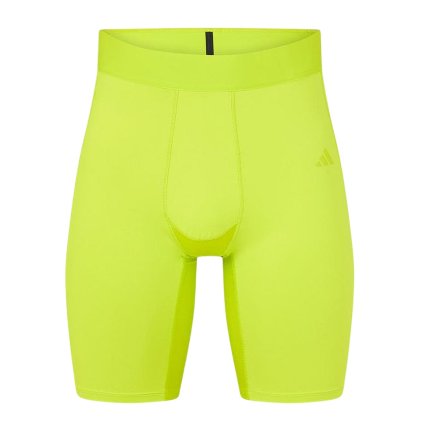 Solar Yellow - Front - Adidas Mens Techfit Aeroready Cycling Shorts