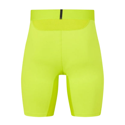Solar Yellow - Back - Adidas Mens Techfit Aeroready Cycling Shorts