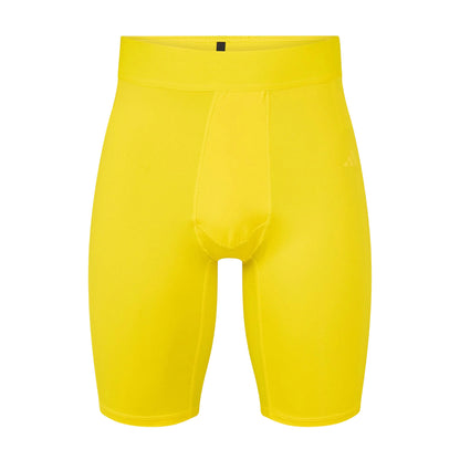Yellow - Front - Adidas Mens Techfit Aeroready Cycling Shorts