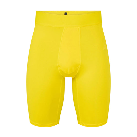 Yellow - Front - Adidas Mens Techfit Aeroready Cycling Shorts