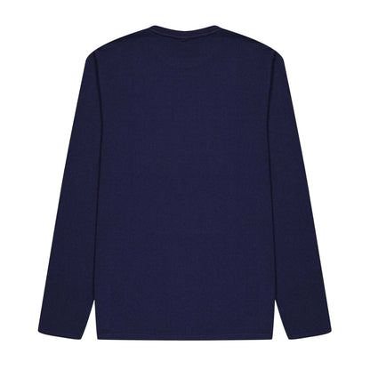 Navy - Back - Boss Childrens-Kids Logo Long-Sleeved T-Shirt