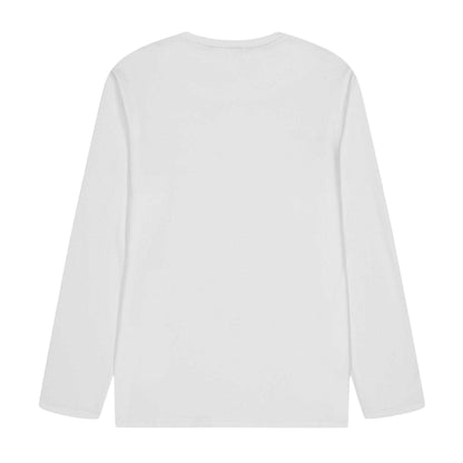 White - Back - Boss Childrens-Kids Logo Long-Sleeved T-Shirt