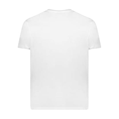 White - Back - Paul & Shark Mens Badge Cotton Crew Neck Regular T-Shirt