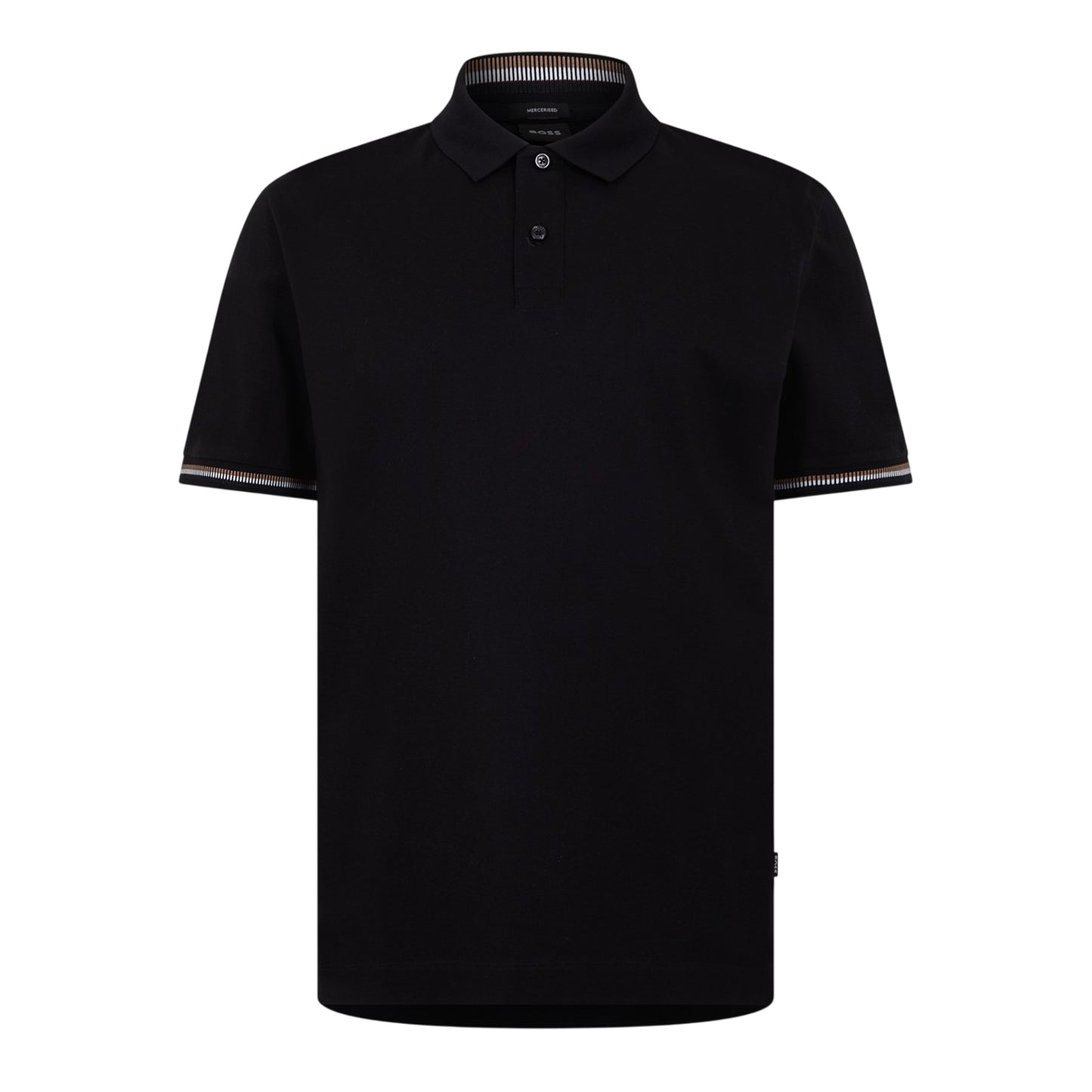 Black - Front - Boss Mens Regular Polo Shirt