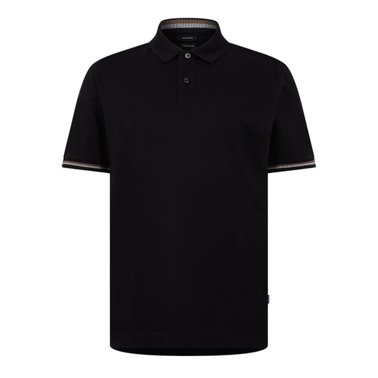 Black - Front - Boss Mens Regular Polo Shirt