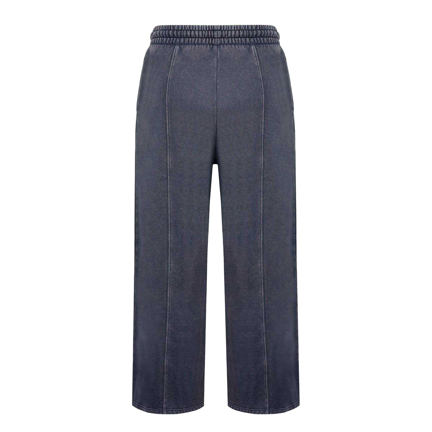 Grey - Back - Firetrap Womens-Ladies Washed Stitched Wide Leg Sweatpants