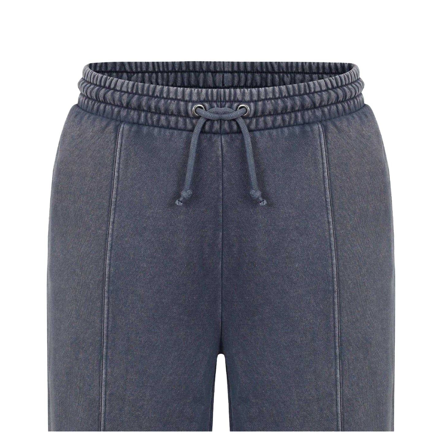Grey - Side - Firetrap Womens-Ladies Washed Stitched Wide Leg Sweatpants