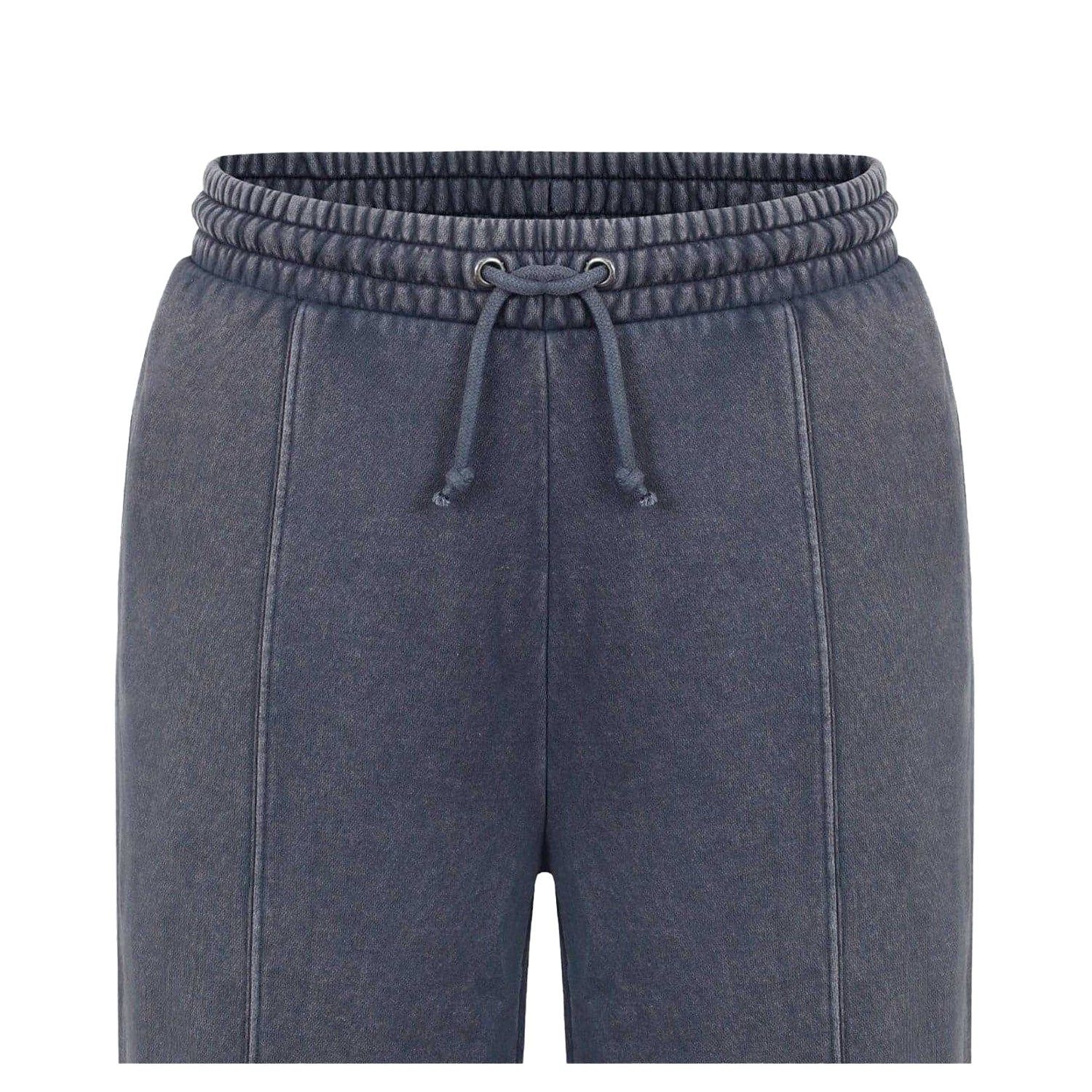 Grey - Side - Firetrap Womens-Ladies Washed Stitched Wide Leg Sweatpants