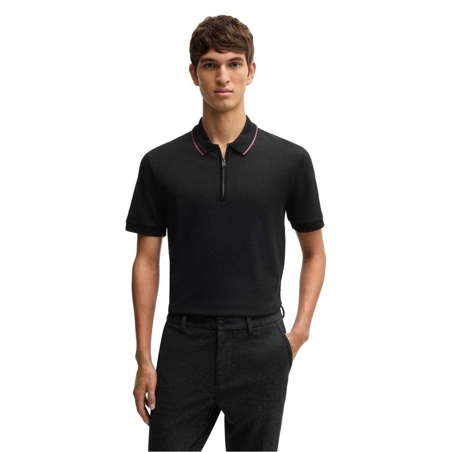 Black - Lifestyle - Boss Mens Regular Polo Shirt