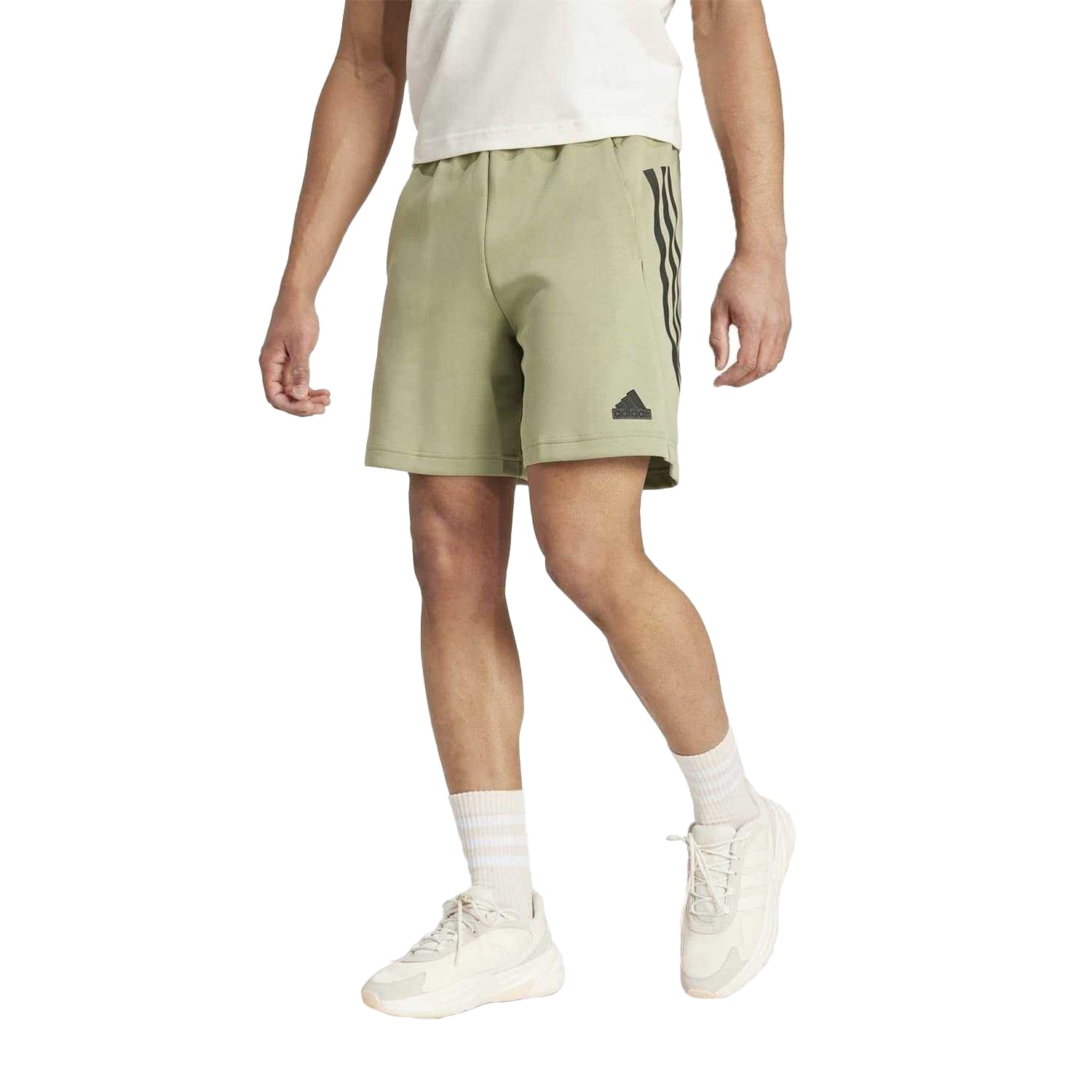Green - Lifestyle - Adidas Mens Future Icons 3 Stripes Shorts