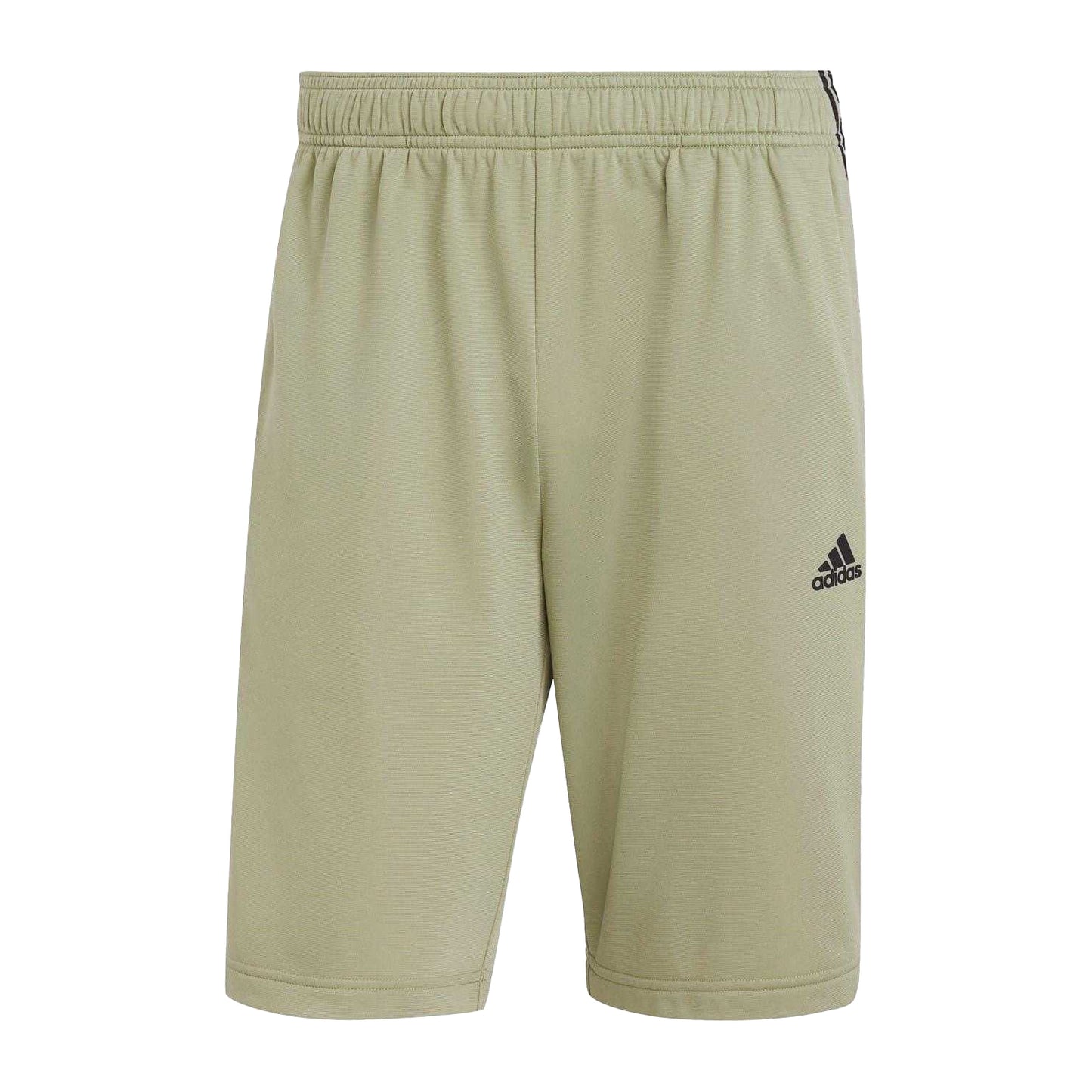 Green - Front - Adidas Mens Future Icons 3 Stripes Shorts