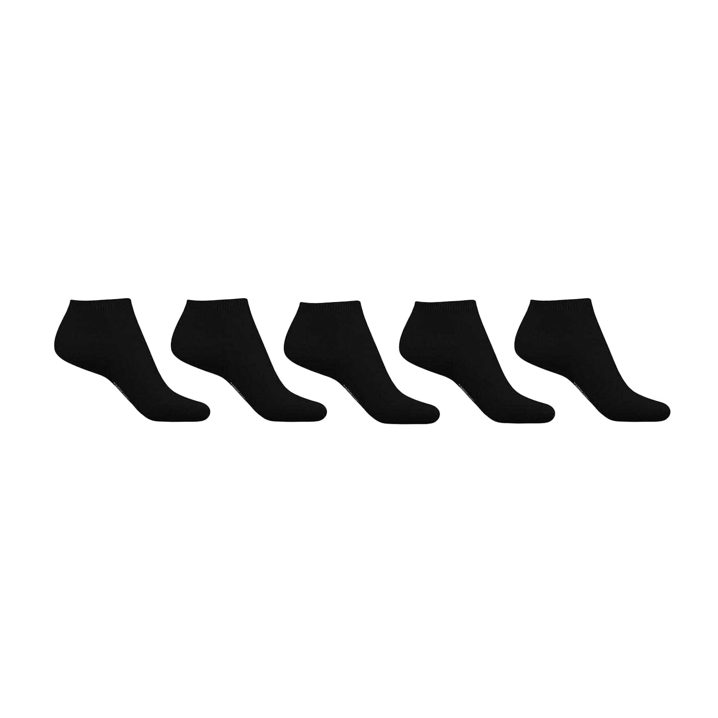 Black - Front - Jack Wills Mens Ankle Socks (Pack of 5)