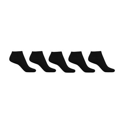 Black - Front - Jack Wills Mens Ankle Socks (Pack of 5)
