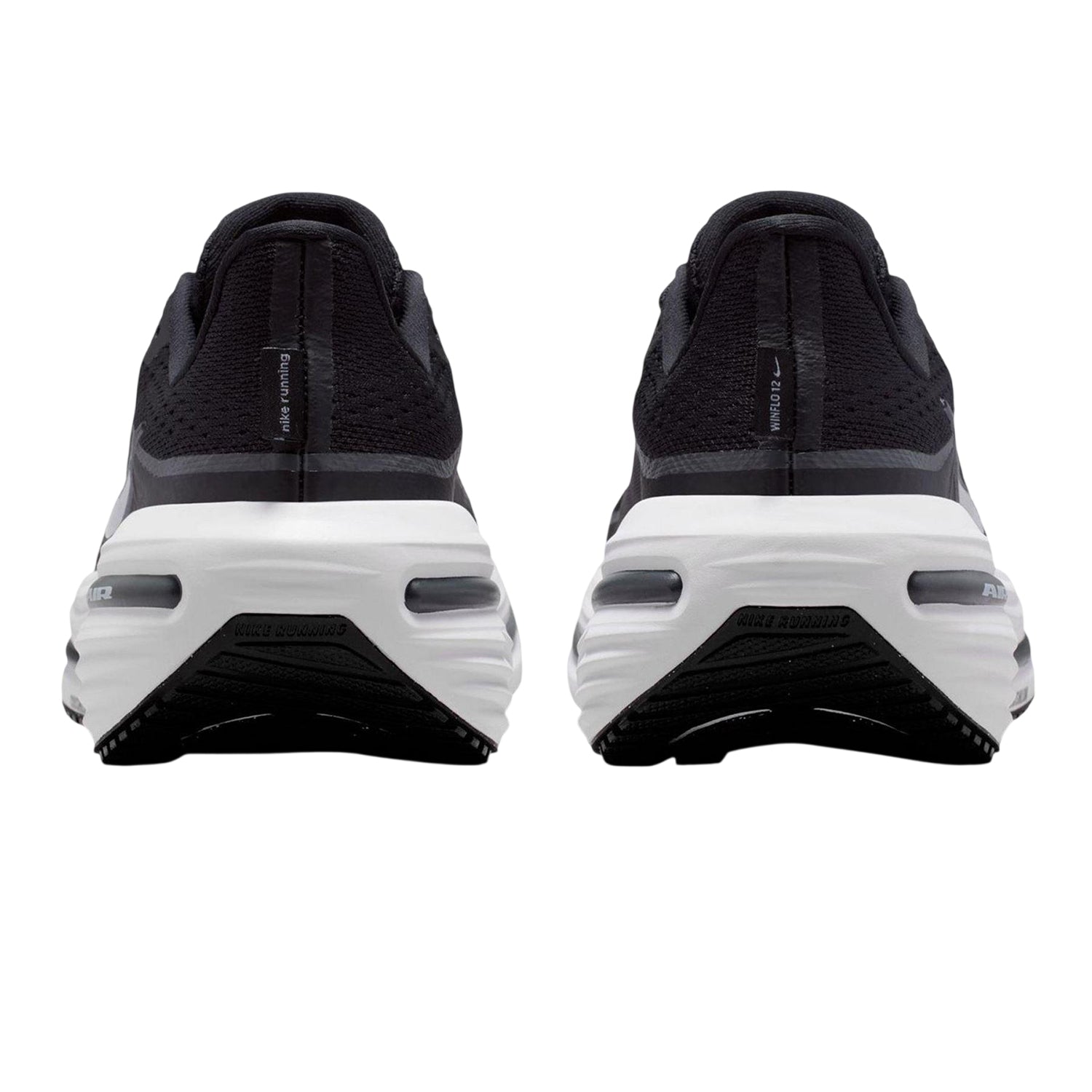 Black-White - Back - Nike Womens-Ladies Winflo 12 Trainers