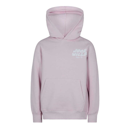 Pink - Front - Jack Wills Childrens-Kids Back Print Logo Hoodie