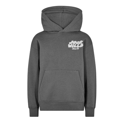 Dark Slate - Front - Jack Wills Childrens-Kids Back Print Logo Hoodie
