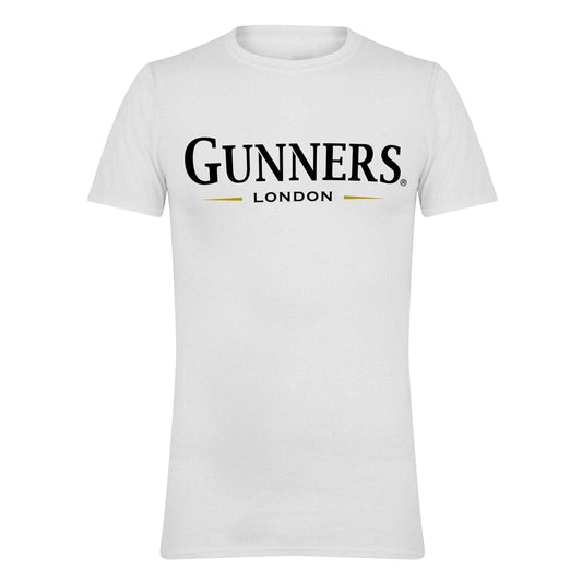 White - Front - AWD Mens Gunners EFL Regular T-Shirt
