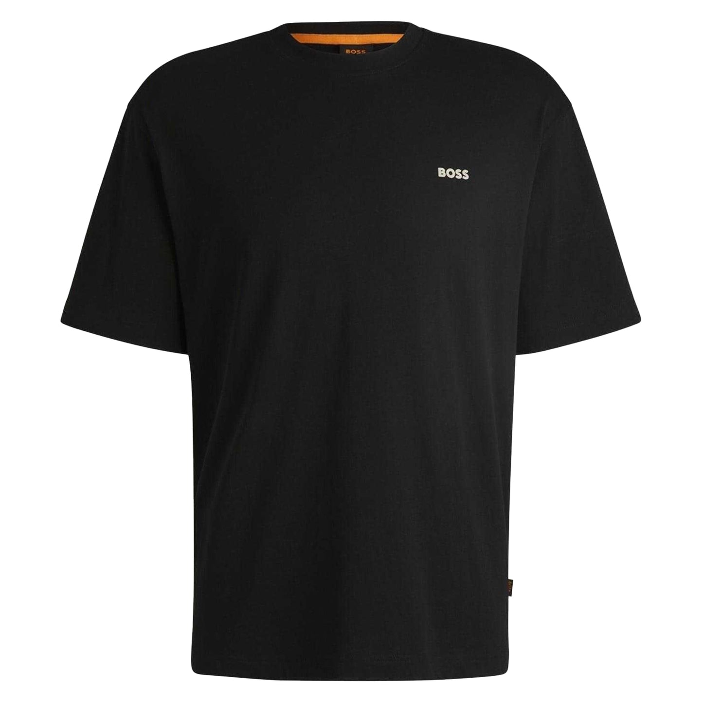 Black - Front - Boss Mens Cactus & Succulents Cotton Regular T-Shirt