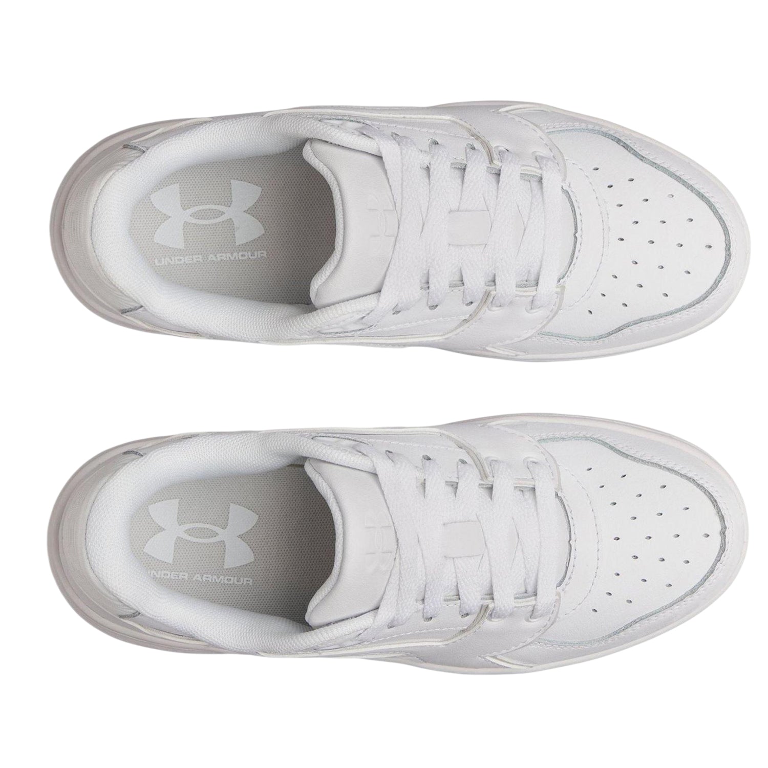 White - Side - Under Armour Mens Low Cut Trainers