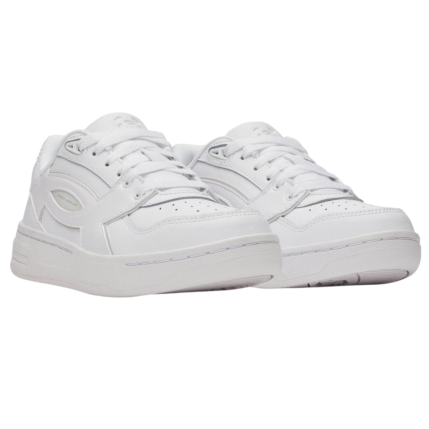 Black-White - Pack Shot - Under Armour Mens Low Cut Trainers