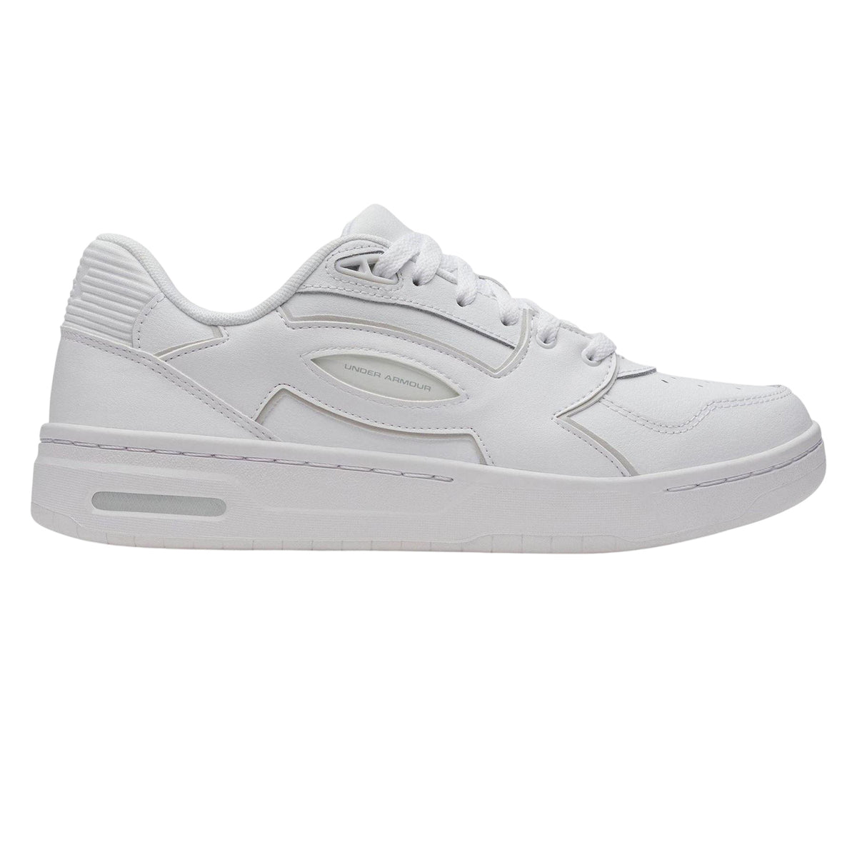 White-Grey - Front - Under Armour Mens Low Cut Trainers