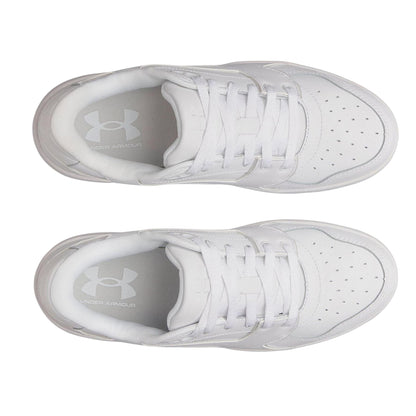 White-Grey - Side - Under Armour Mens Low Cut Trainers