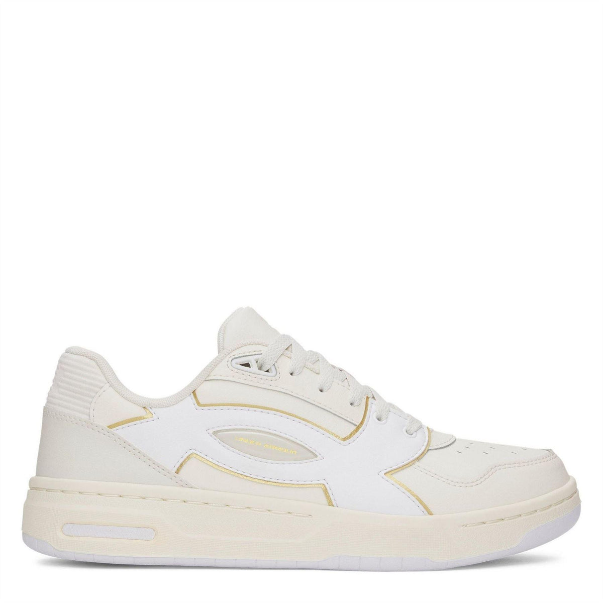 Stone - Front - Under Armour Mens Low Cut Trainers