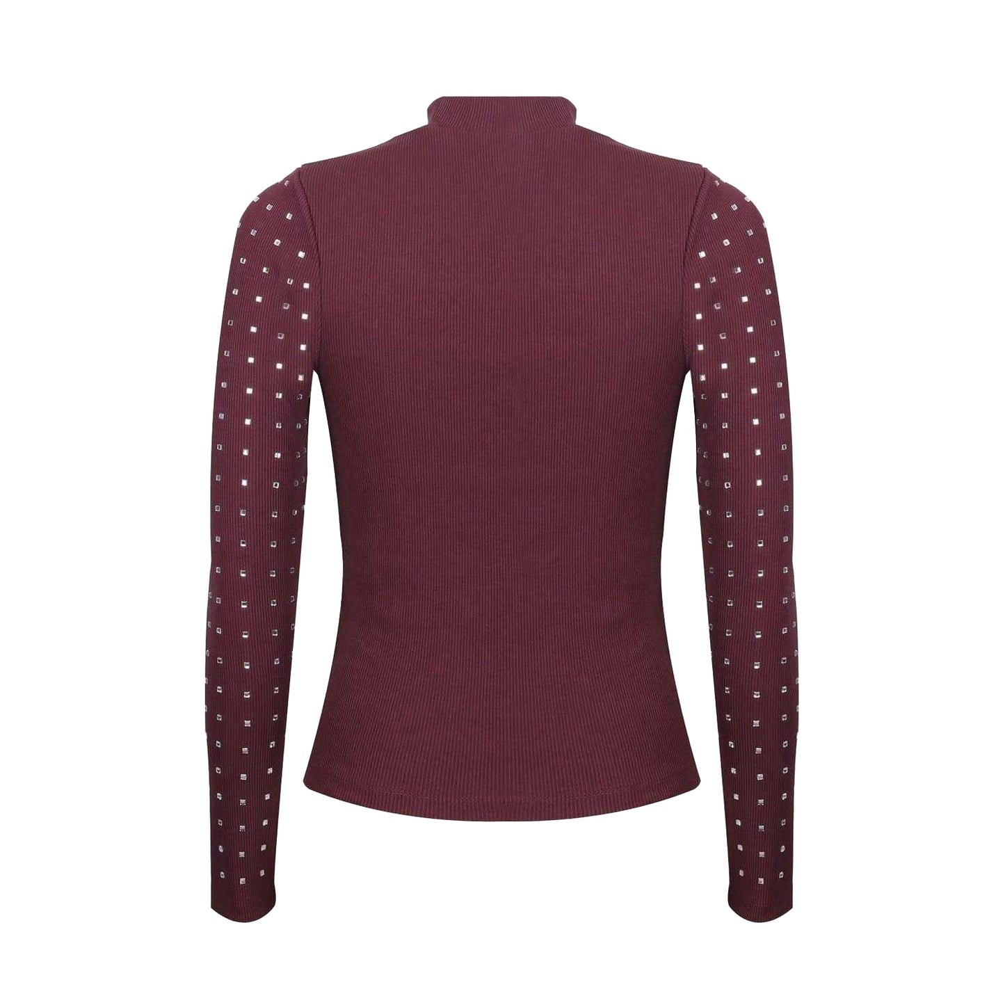 Fig - Back - Biba Womens-Ladies Diamante Ribbed Track Top