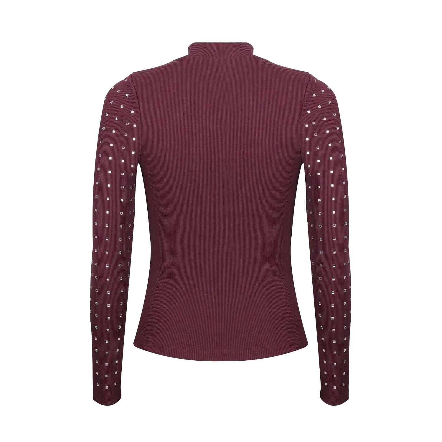 Fig - Back - Biba Womens-Ladies Diamante Ribbed Track Top