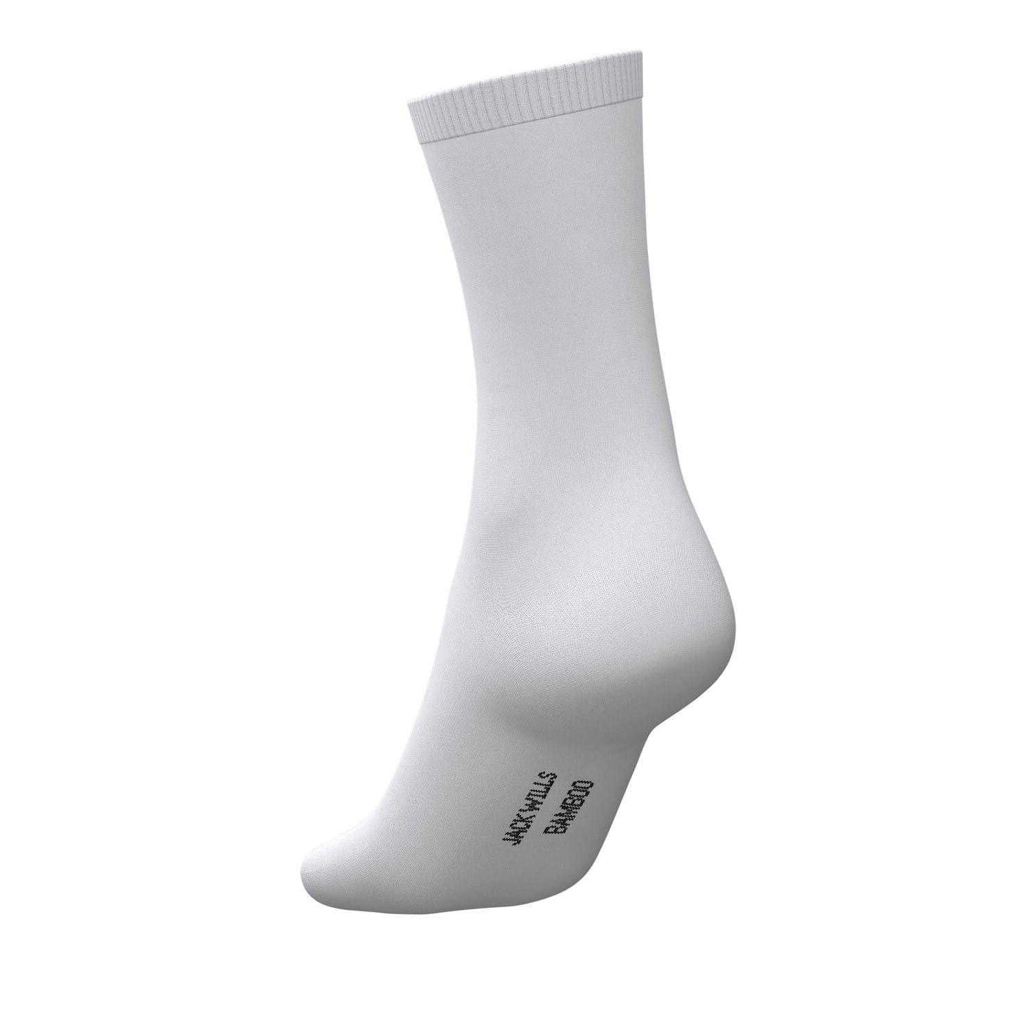 White - Back - Jack Wills Mens Logo Crew Socks (Pack of 5)