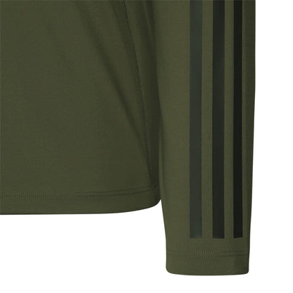 Green - Side - Adidas Mens Originals Crew Neck Regular Long-Sleeved T-Shirt