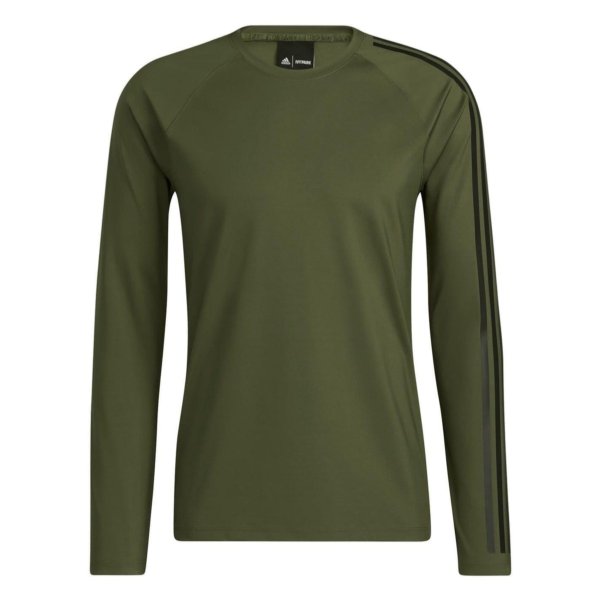 Green - Front - Adidas Mens Originals Crew Neck Regular Long-Sleeved T-Shirt