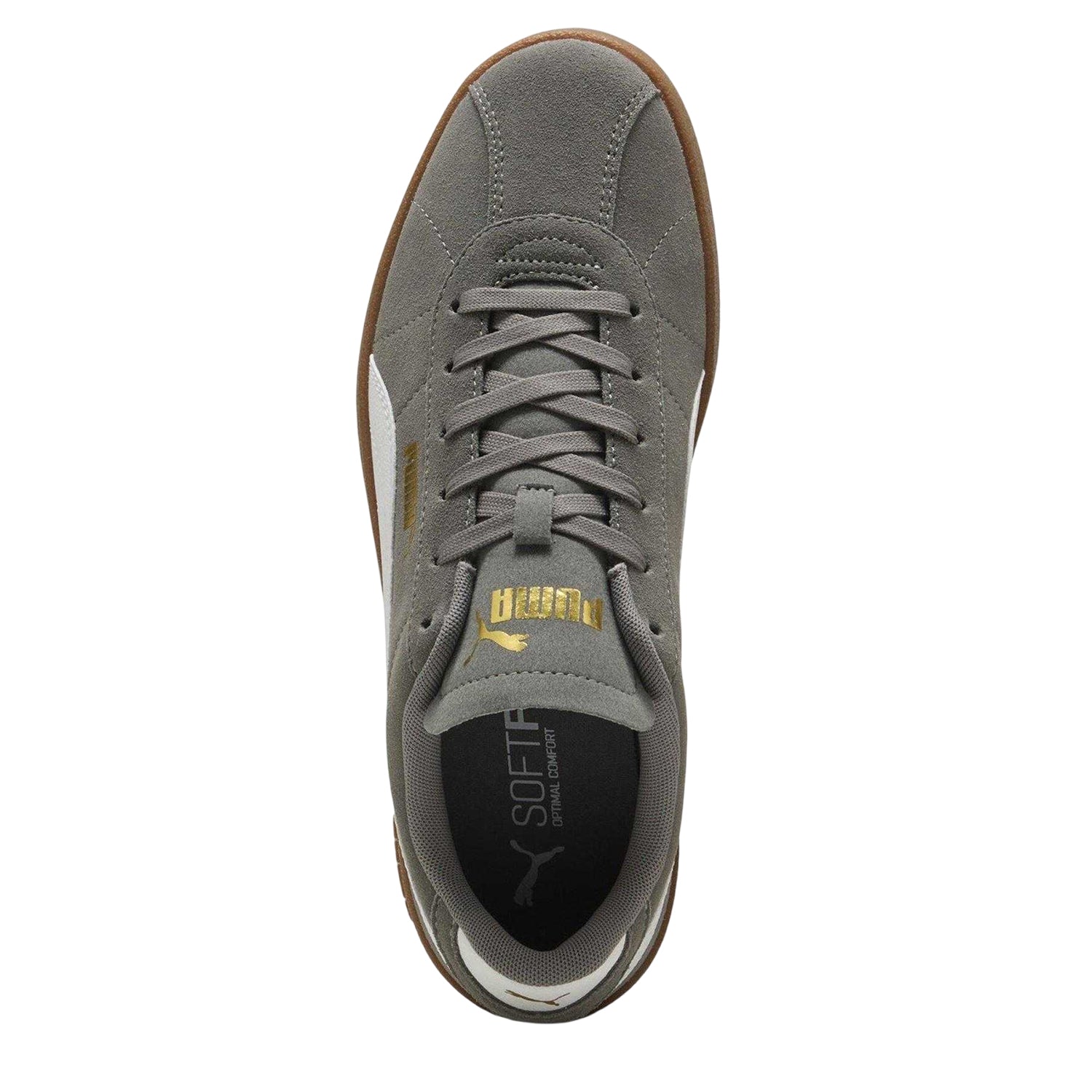 Iron-Gum - Side - Puma Mens Club II Suede Flat Trainers