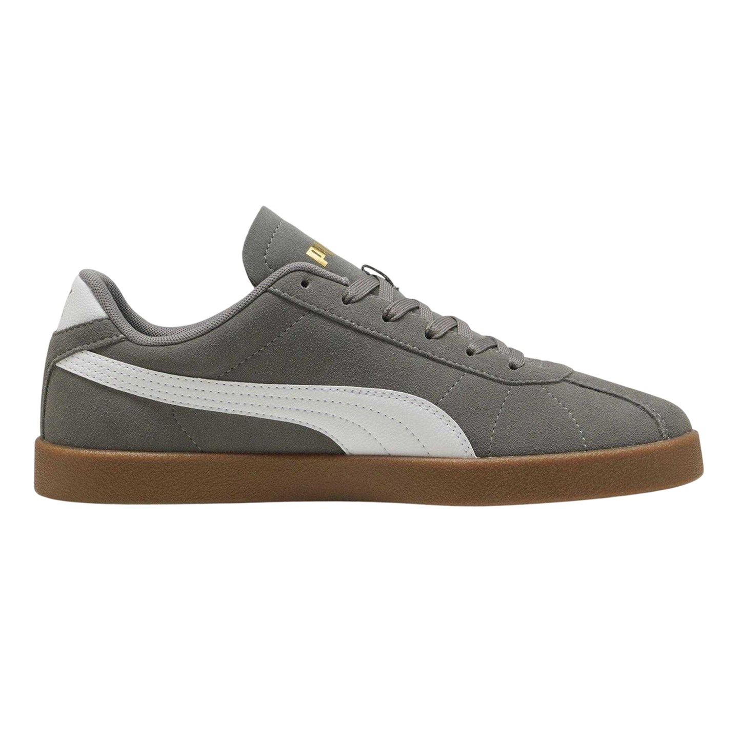 Iron-Gum - Front - Puma Mens Club II Suede Flat Trainers