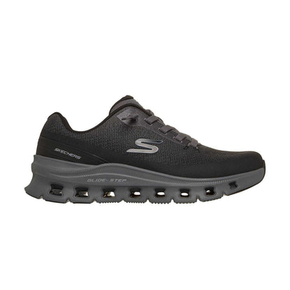 Black-Charcoal - Side - Skechers Mens Glide-Step Pro Trainers
