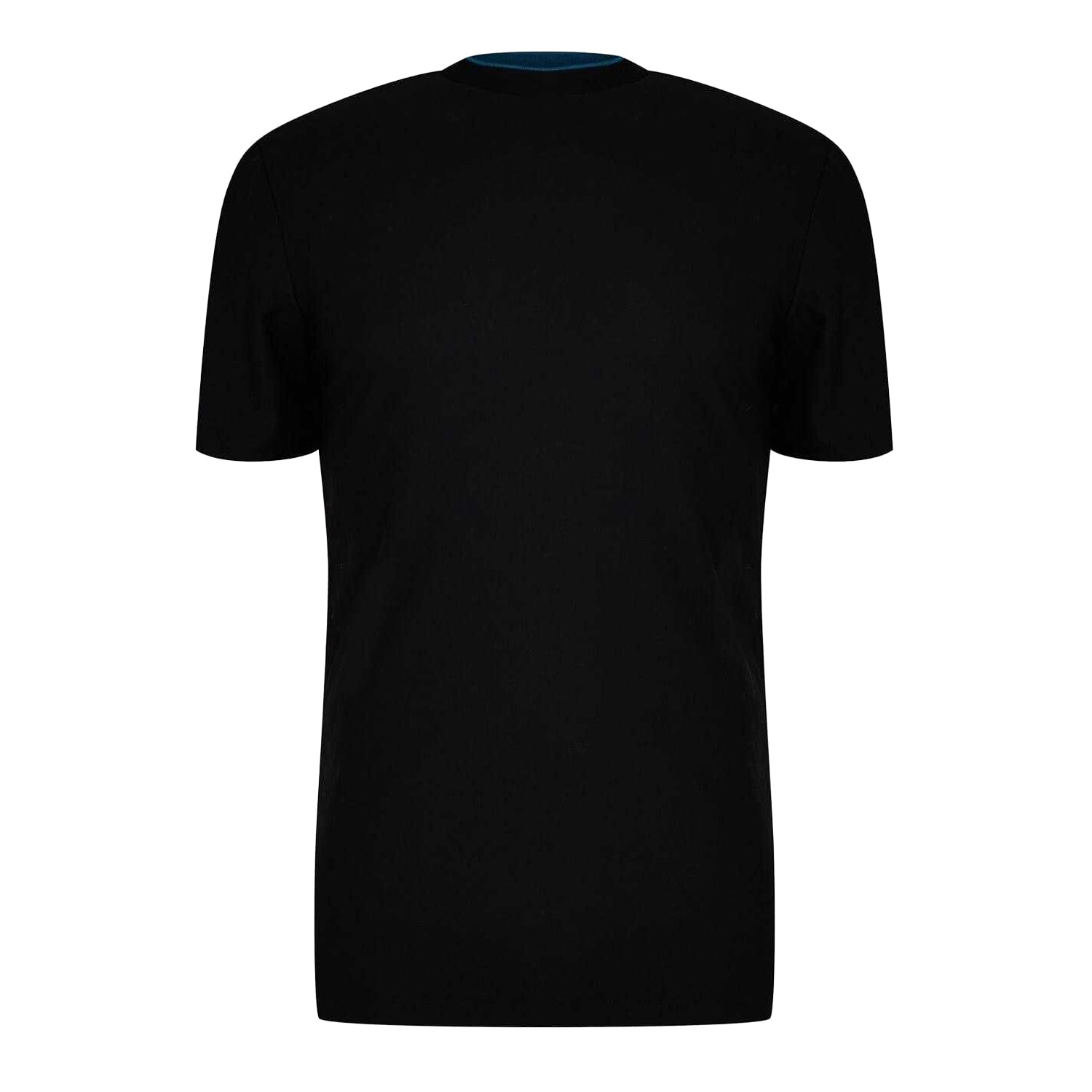 Black - Front - Boss Mens Tiburt Regular T-Shirt
