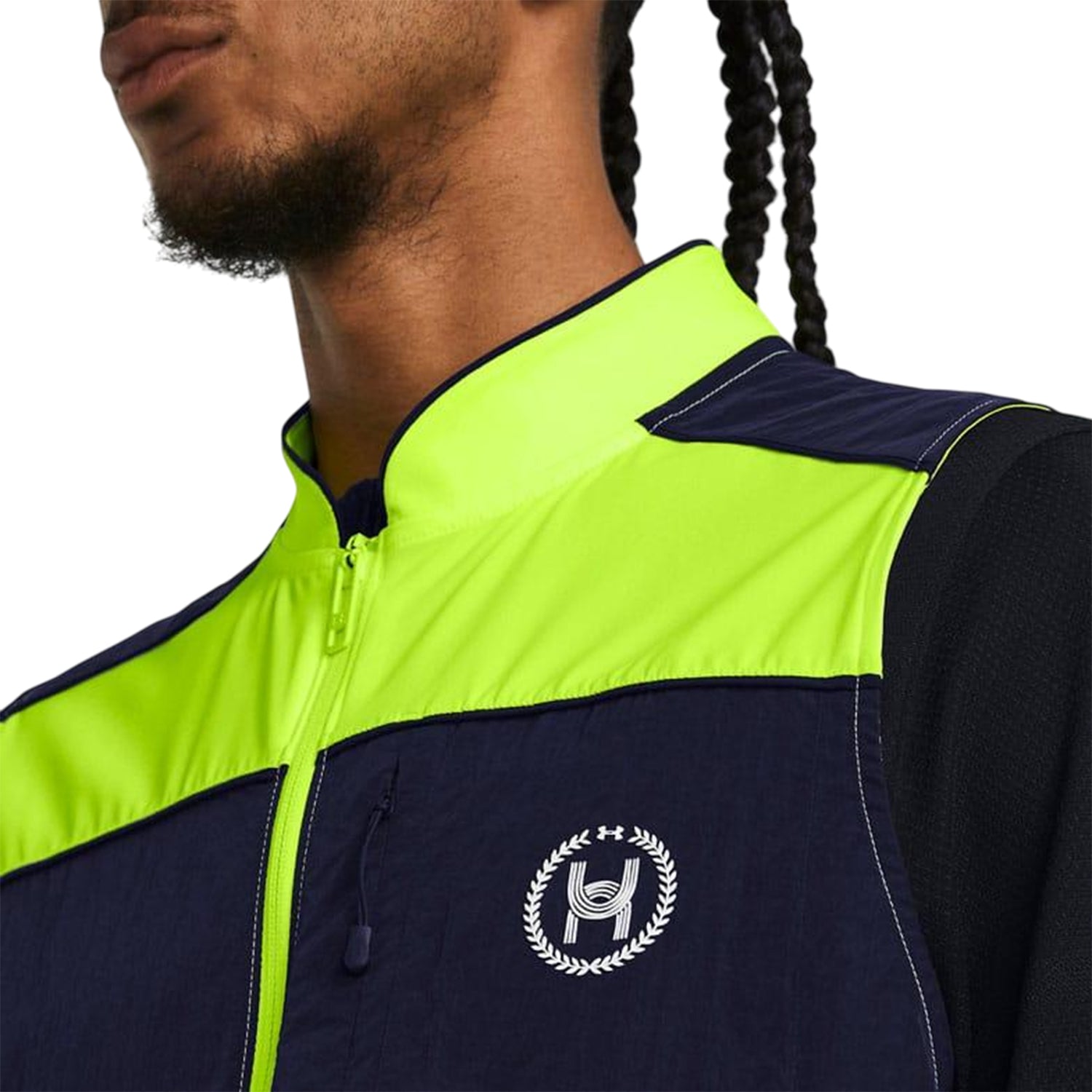 Yellow - Side - Under Armour Mens Launch Vest Top